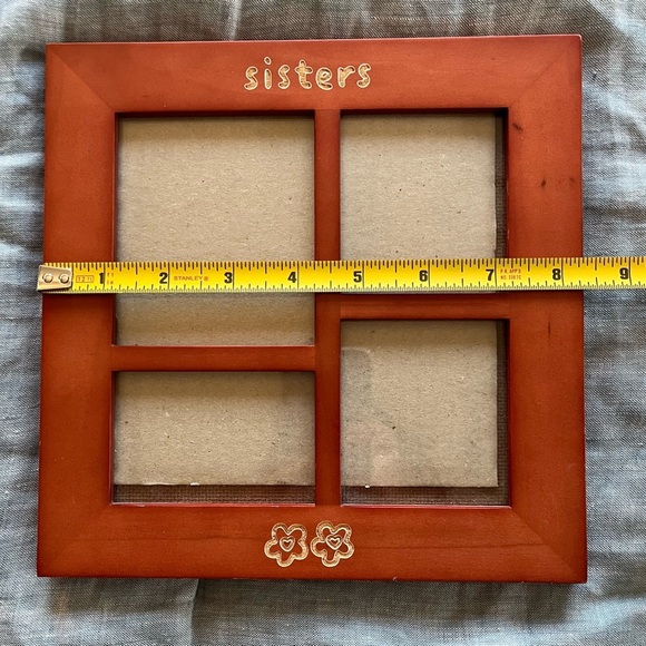 Rare Woods “Sisters” Wooden Picture Frame 8 1/4 x 8 1/4” - Picture 3 of 4